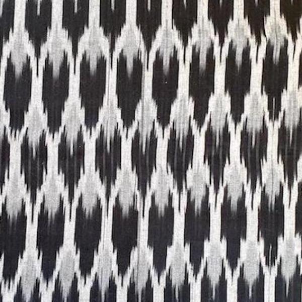 Ikat Stoff aus Indien - GREY